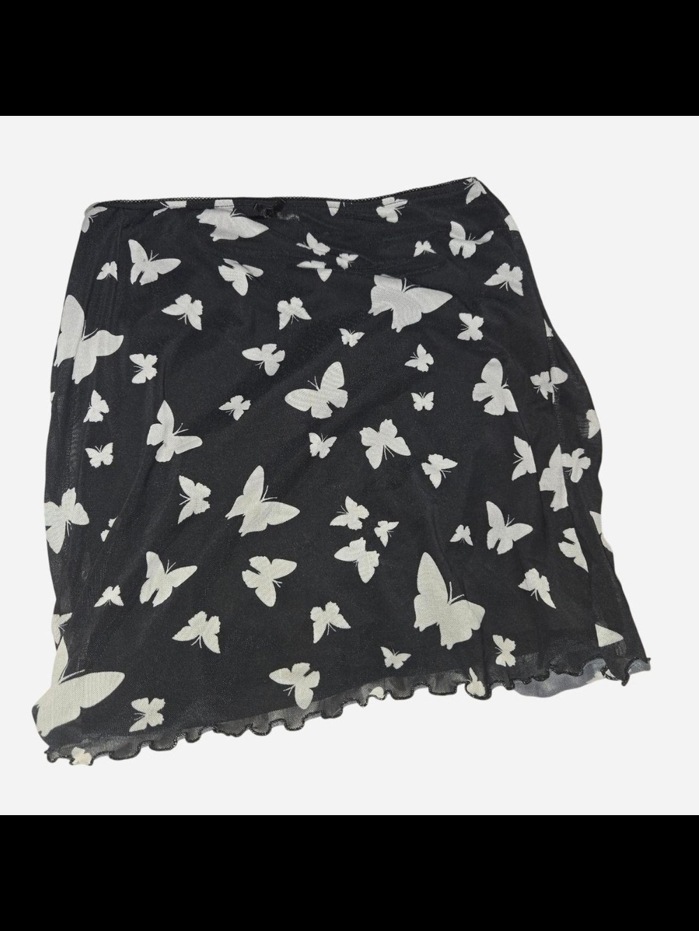 wild fable Black and White Butterfly Mini Skirt